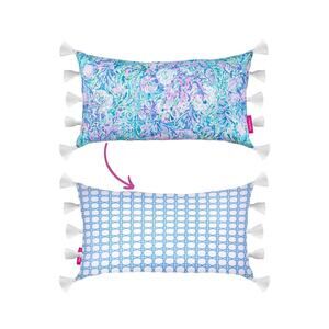 Lilly Pulitzer Lumbar Decorative Throw Pillow for Indoor and Outdoor 18x7"